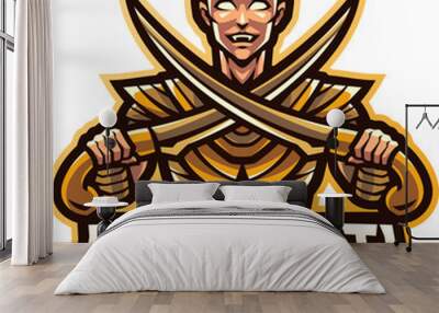 Nefertiti esport mascot Wall mural