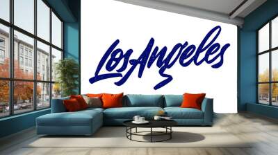 Los Angeles handwritten city name.Modern Calligraphy Hand Lettering for Printing,background ,logo, for posters, invitations, cards, etc. Typography vector. Wall mural