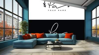 P A PA Initial letter handwriting and signature logo.	
 Wall mural