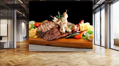 Mixed grilled meat platter Wall mural