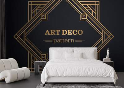 art deco frame background Wall mural