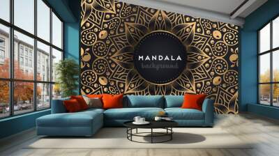 luxury ornamental mandala design background Wall mural