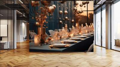 a luxurious gala dinner. Wall mural