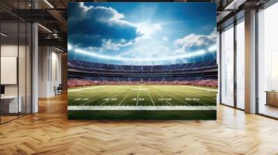 American football stadium. Wall mural