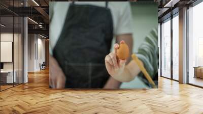 Family cooking,Happy family in the kitchen having fun and cooking together. Wall mural