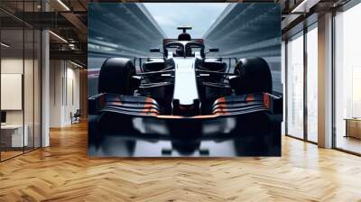 Formula car, Motor sports competitive team racing. Wall mural