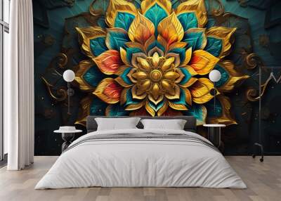 Luxury Mandala Art for Elegant Background Wall mural