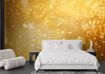 Sunlight Effect Sparkle Gold Background Copy Wall mural