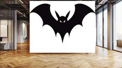 Bat with large black bat on it's back. Wall mural