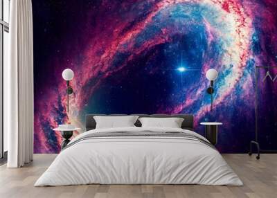 Space abstract background. Fantasy universe digital art Wall mural