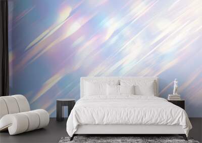 Abstract holographic background texture, neon wallpaper holo foil pattern Wall mural