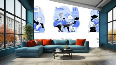 Business development isolated cartoon vector illustrations se Wall mural