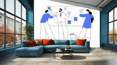 Business idea abstract concept vector illustration. Wall mural