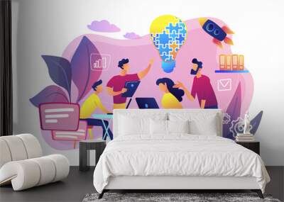 collaboration concept vector illustration. Wall mural