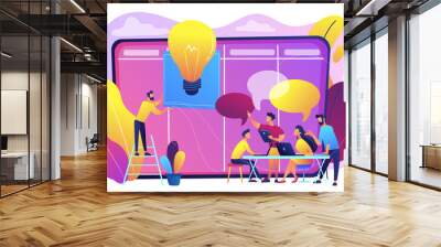 Managers workshop concept vector illustration. Wall mural