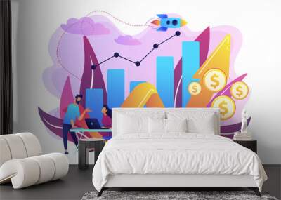 Sales growth concept vector illustration. Wall mural