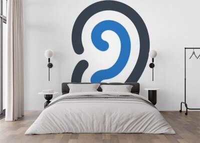 Ear Icon Wall mural