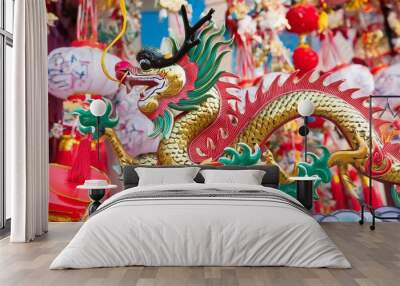 Chinese New Year Dragon Wall mural