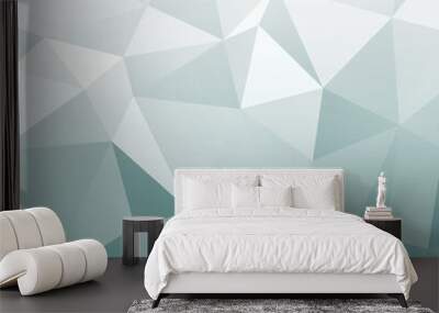 blue geometric background Wall mural