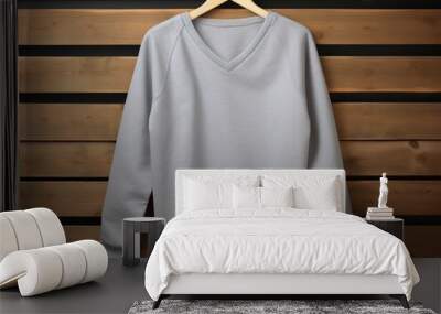 Cozy Sweatshirt Mockup for Casual and Sportswear - AI Generated Wall mural