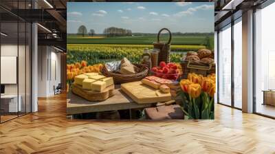 Divine Delights of Dutch Cuisine Wall mural