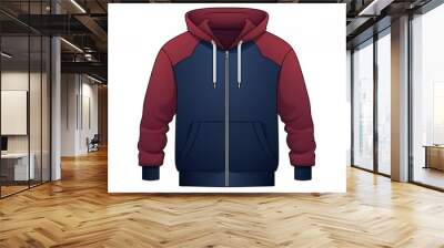 Stylish Hoodie Mockup for Fashion and Casual Wear - AI Generated Wall mural