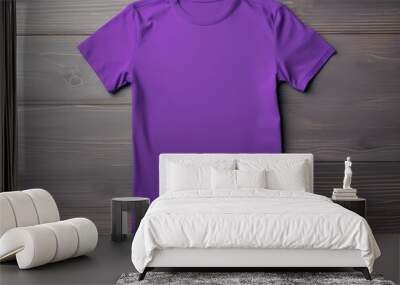 Trendy T-Shirt Design Mockup for Apparel - AI Generated Wall mural