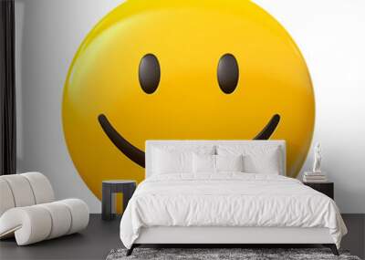 happy smiley face icon isolated Wall mural