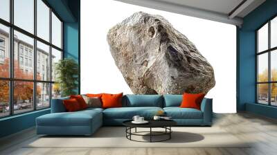 rock and stone isolated on transparent background Wall mural