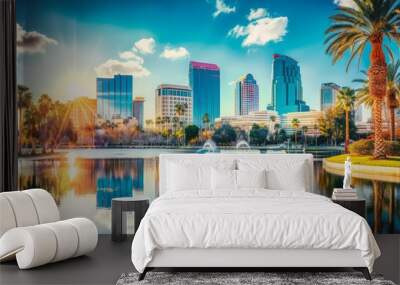 Orlando Florida travel destination. Tour tourism exploring. Wall mural