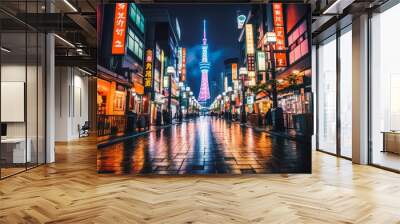 Tokyo Japan travel destination. Tour tourism exploring. Wall mural