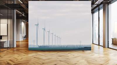 wind turbines Wall mural