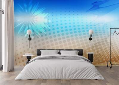 Beach sand and sea abstract gradient blurred background14 Wall mural