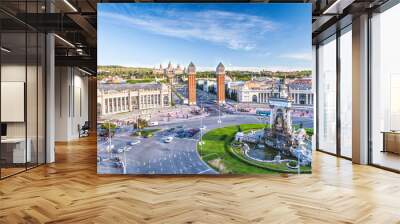 view of the center of barcelona. spain Wall mural