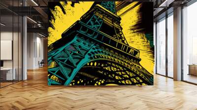 Eiffel Tower Wall mural