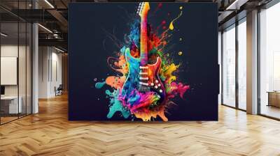 guitar and music Wall mural