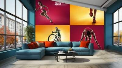 Sports background Wall mural