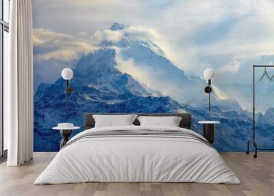 sunrise in the mountains Wall mural