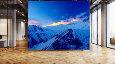 sunrise in the mountains Wall mural