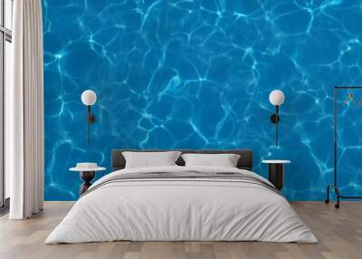 3d rendering water caustics. Texture of the water surface Wall mural