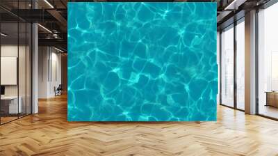 3d rendering water caustics. Texture of the water surface Wall mural