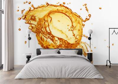 Orange splashing Wall mural