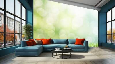 fresh spring green grass Wall mural