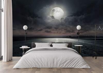 road in the night Wall mural