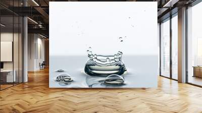 Water splashes background Wall mural