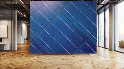 Solar panels turned closeup Wall mural