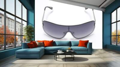 Men's sunglasses with black glasses Isolated on white Wall mural