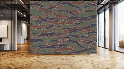 South Korea Tiger Camouflage seamless patterns Wall mural