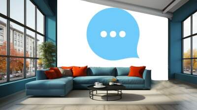 Speech Bubble Chatting Icon Wall mural