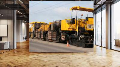 asphalt machine 2 Wall mural